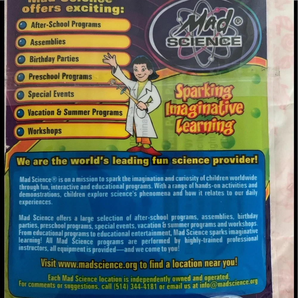 NWT Mad Science Learning Activity Lot 3 Toys Kids Youth STEM Boys Girls Fun